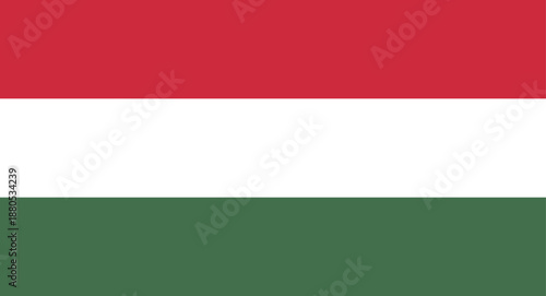Hungary flag flying representing nation and patriotism