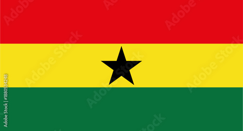Ghana national flag design representing African nation