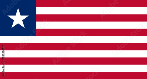 Liberia national flag representing country identity and patriotism