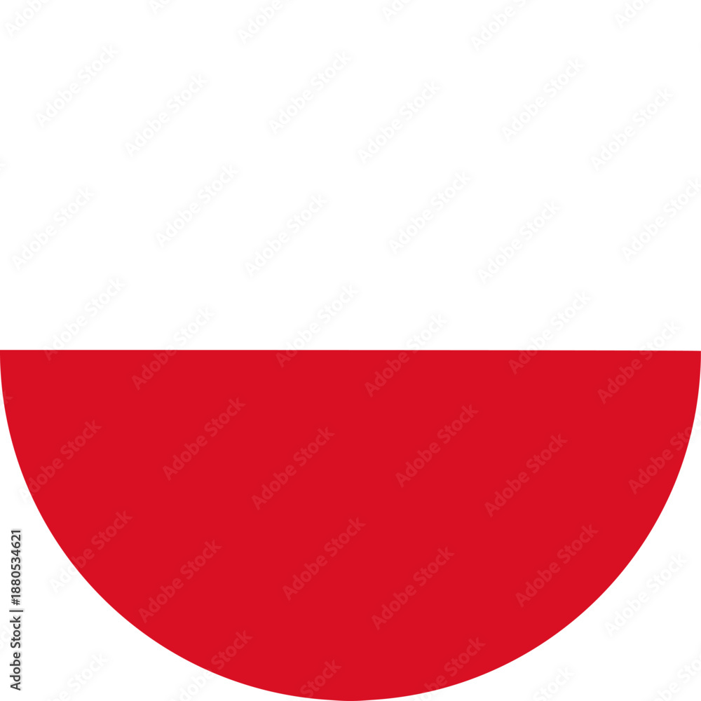 Obraz premium Poland flag symbol design depicting national colors
