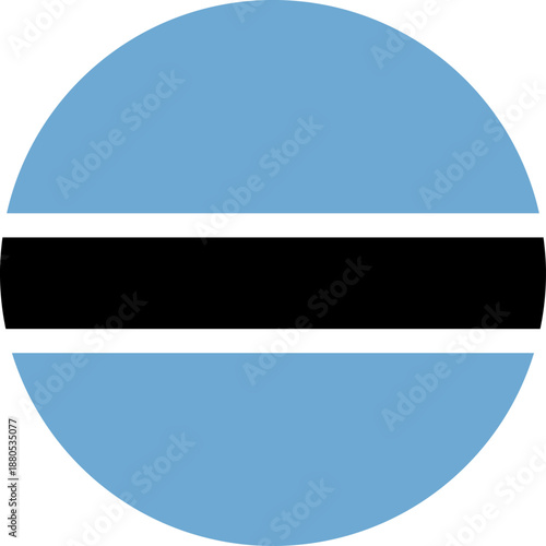 Botswana flag national symbol representing country identity