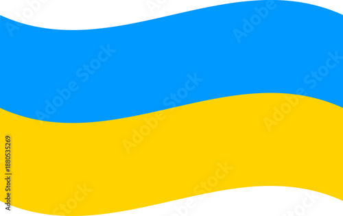 Ukraine national flag flowing celebrating independence and nation