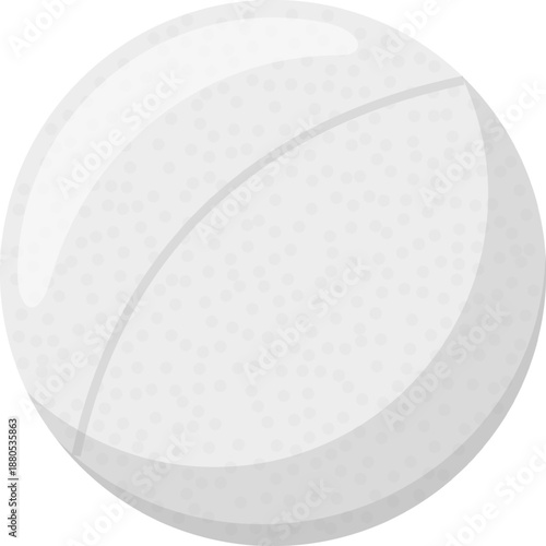 White round medical pill tablet icon