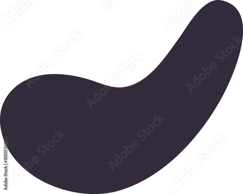 Abstract purple organic blob fluid shape vector