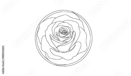 Minimal continuous line retro video player vector illustration editable stroke