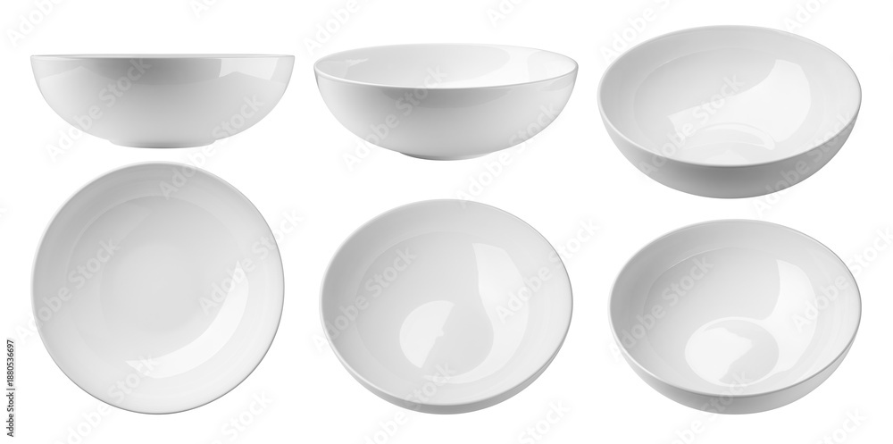 Obraz premium Bowl, empty utensil, isolated, full depth of field