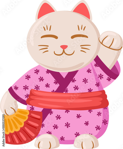 Maneki neko beckoning good luck and fortune