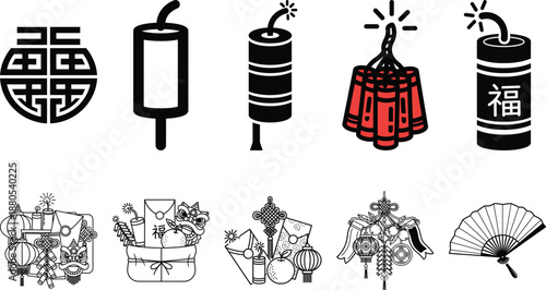 Chinese New Year firecracker and celebration fireworks