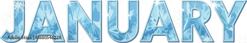 January A Cool and Icy Month - Celebrating the Start of the New Year with a Frosty Design