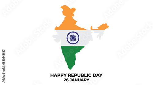 Patriotic Map with National Flag Colors vector