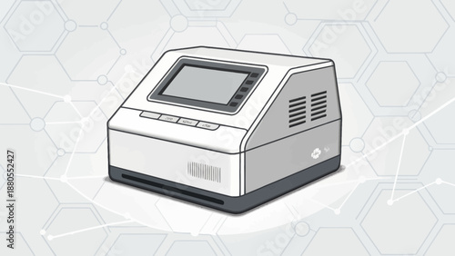 Laboratory PCR machine with digital display