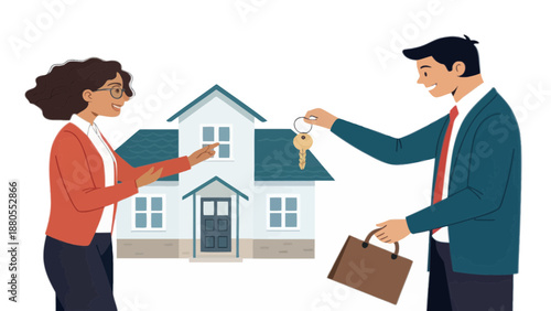 Real Estate Transaction: Handing Over House Keys