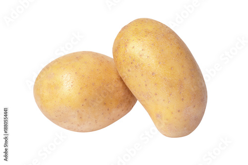 Fototapeta potatoes isolated on white background
