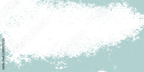 Abstract Light Teal Art: A modern artistic creation featuring a soft, light teal backdrop gracefully adorned with a textured, abstract white element, providing a sense of depth and visual interest.
