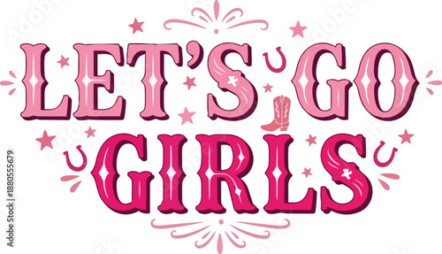 Vibrant vector graphic illustration of girls riding horses under stars