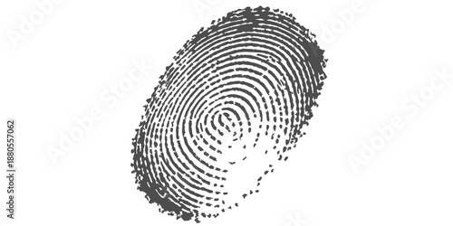 Intricate fingerprint: A detailed close-up shot of a unique fingerprint, showcasing the detailed pattern of ridges and loops, representing individuality and identity.