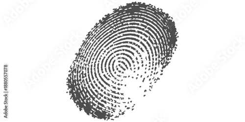 The fingerprint's intricate pattern represents the uniqueness of individuals. This detailed close-up showcases the ridges and whorls that make each one distinct. A symbol of identity, security.