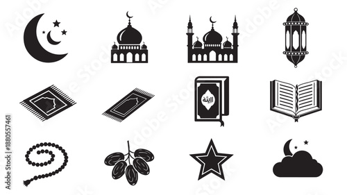 Islamic Ramadan Symbols and Icons