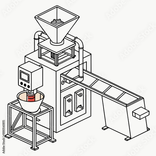 Innovative food anti-caking technology using specialized powder processing equipment for improved product flow and texture.