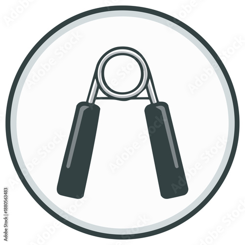 Hand Gripper Exercise Tool for Strength Training and Fitness Icon