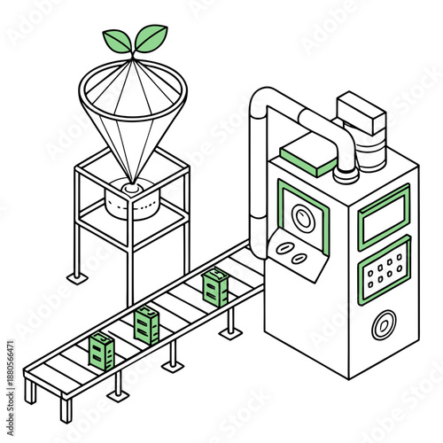 Efficient smart organic food processing technology system for natural product manufacturing with eco-friendly approach.