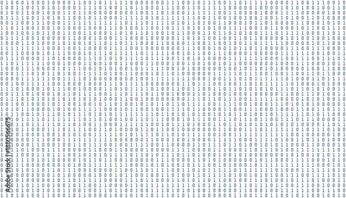Binary code seamless pattern on white digital background