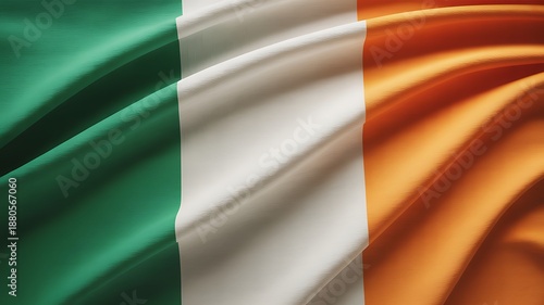 St patrick's day irish flag green white orange colors ireland national symbol