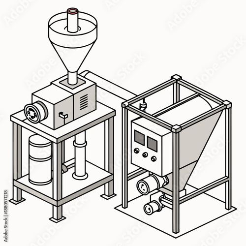 Food starch modification technology equipment in a laboratory, showcasing advanced tools for altering starch properties with a white background.