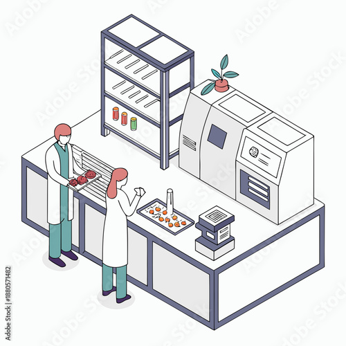 Advanced functional food development technology in a lab, innovating healthy and nutritious products for modern consumers.