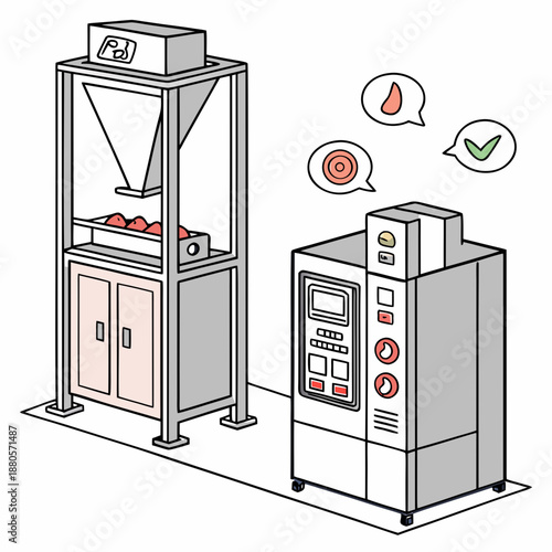 Cutting-edge high pressure food preservation technology concept, extending shelf life and maintaining quality naturally.