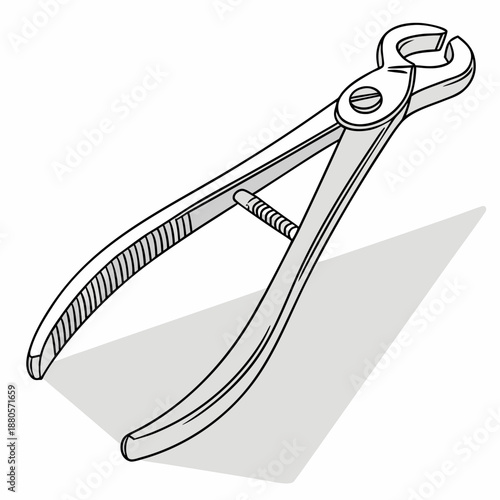 Surgical Pliers Tool Illustration