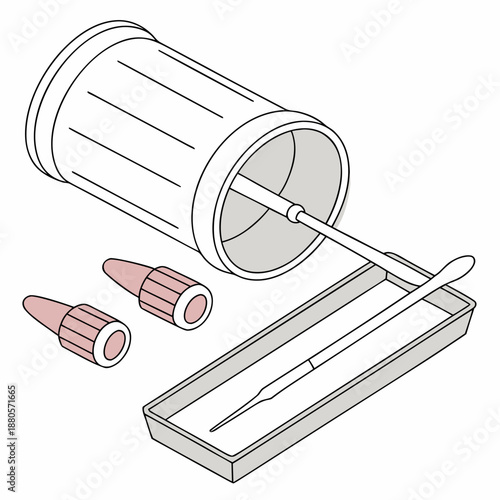 Medical sterile swabs and collection kit