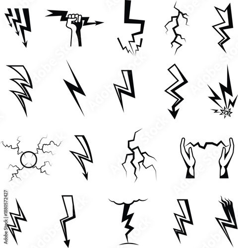 Hand drawn alphabet and Chinese calligraphy set featuring a black vector illustration design with icons for arrows, signs, and pointer symbols in a hand drawn font collection