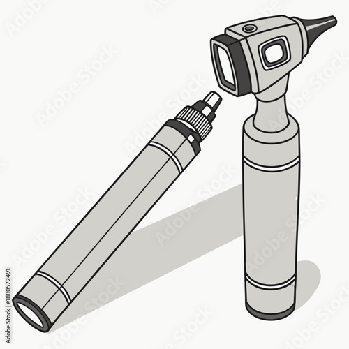 Medical ophthalmoscope and ear examination tool