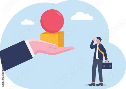 Woman Choosing Between Different Financial Options