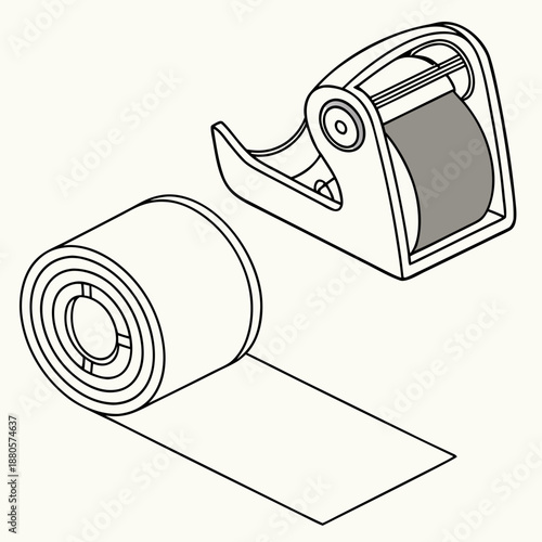 Medical Bandage Roll and Dispenser