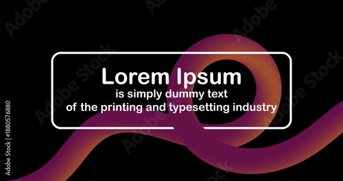 Abstract background with Orange Purple Gradient Pipe for advertisement presentation Template