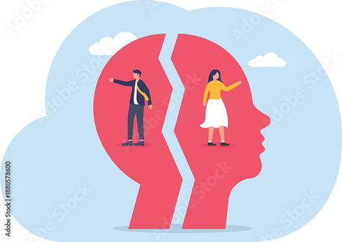 Head Profile Split with Conflict and Solution