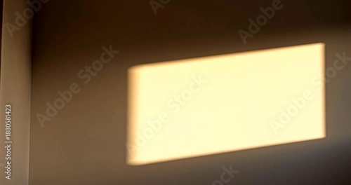 Rectangular Light on Wall Surface.