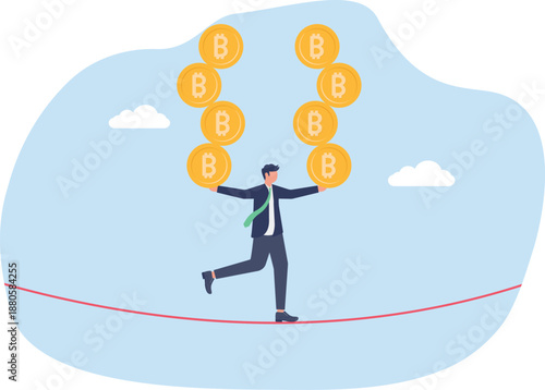 Balancing Bitcoin Wealth on Tightrope