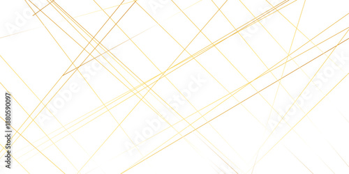 Abstract background with lines. Golden lines on White paper. Line wavy abstract vector technology line pattern background.