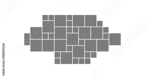 Moodboard gallery with mosaic and collage for holiday background. Vintage set and composition for mockup illustration. Card flyer and backdrop for abstract corporate design.