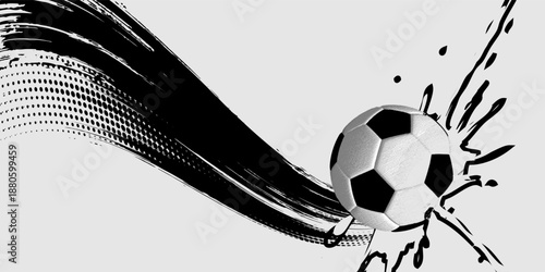 Soccer Ball Football Bounce Doodle Drawing Illustration Vector Icon
