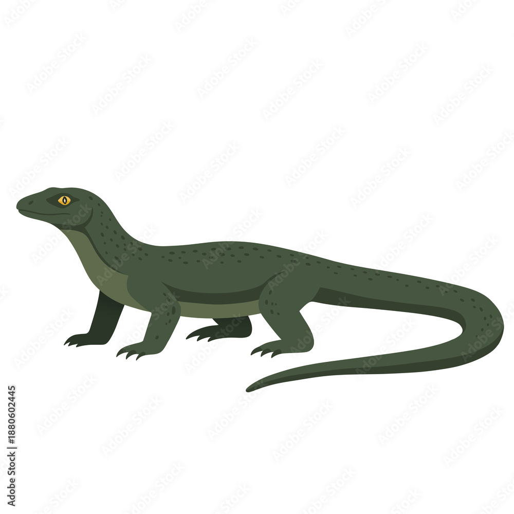 Obraz premium Komodo Dragon Illustration