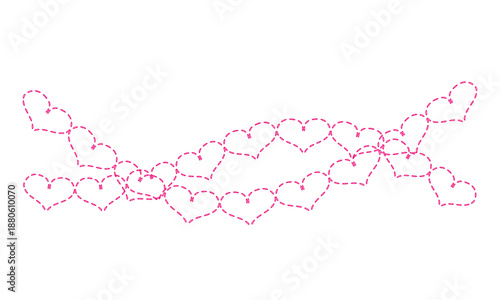 A delicate pink heart-shaped hurt wave symbolizing love, positivity, and connection