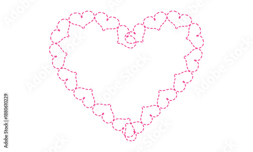 A delicate pink heart-shaped hurt sign symbolizing love, positivity, and connection