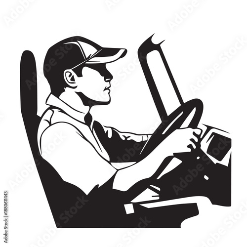 driver holds the steering wheel