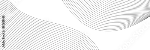 Vector illustration of gray line pattern with abstract background. EPS10. Beautiful and modern curved lines.
