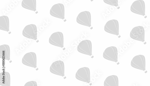 Hot Air Balloon Seamless Pattern Minimal Travel Background