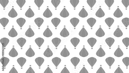 Hot Air Balloon Seamless Pattern Minimal Travel Background